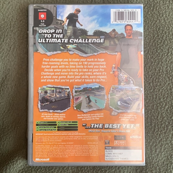 Xbox Tony Hawk’s Pro Skater 4. Platinum hits. - Picture 2 of 5